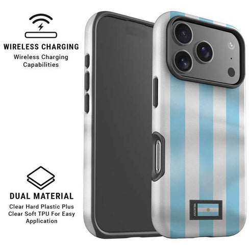 Argentina Soccer Flag iPhone 17 Pro Max Magsafe Impact Case